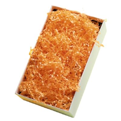 China Customized Acceptable 1kg/bag Ply Cut Decorative Raffia Shredded Kraft Ply Gift Box Filler Ply Raffia Lafite Paper for sale