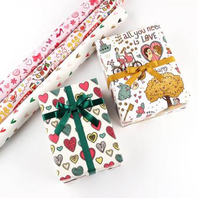 China Recycled Materials Wholesale Customized Degradable Dustproof Gift Wrapping Paper Gift Wrapping Paper for sale