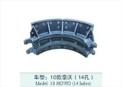 China Brake Shoe Trailer Brake Shoes 10 HOWO 14 Holes for sale