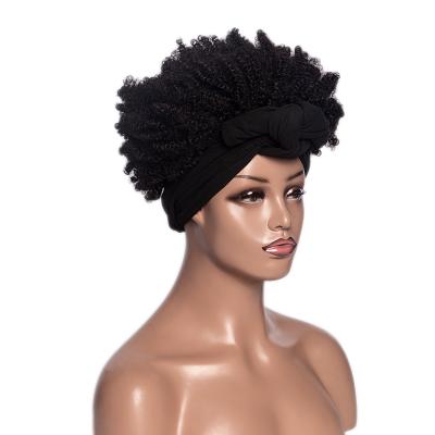 China Wholesale Afro Wave Aishili Curly Wig With Headband Attached Wig Grip Headband Wig For Black Women for sale