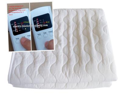 China Intertek Approved Electric Quilted Cotton Fabric Electric Blanket for sale