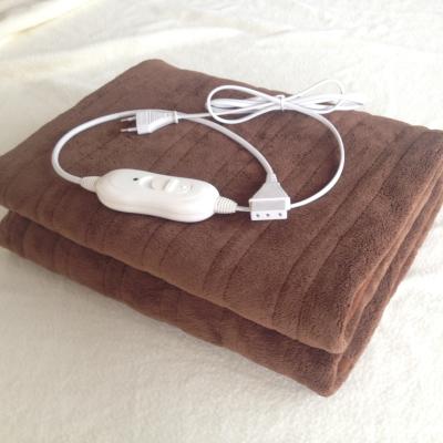 China Popular Over-Current Overheat Protection Dock Design Electric Blanket With VDE Plug for sale