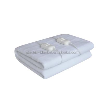 China Bedroom Living Room CE Certificate 100 Polyester Electric Heated Blanket for sale