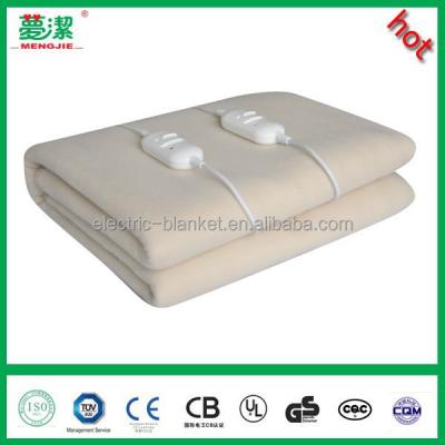 China Electric Heated Plush Fleece Blanket Electric Heated Blanket for sale