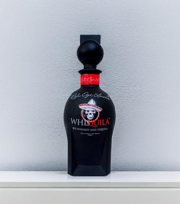 Chine Bouteille en verre de tequila d'OEM 375ml/écran enduit noir imprimant/bouchon en verre à vendre