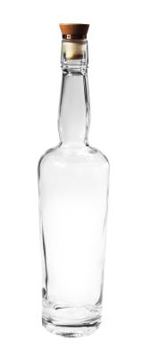 China Synthetic Cork 900g Bourbon Glass Bottle 1000ml Unique Premium ISO9001 for sale