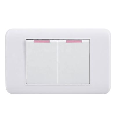 China High Quality ABS Home Use Standard White Band 2 Way Wall Socket Electrical Switch for sale