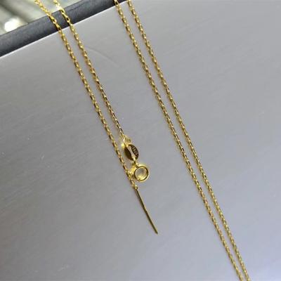 China CLASSIC 45N 60cm About 24inches Length 925 Sterling Silver Manufacturer Chain With Gold Plated Necklace for sale