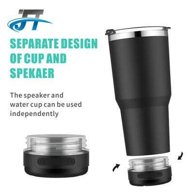 China Wholesale JT 2022 Viable Double Wall Stainless Steel Water Bottle 12oz 16oz 18oz 25oz 32oz Smart Water Bottle Music Radio Speaker Water Bottle for sale