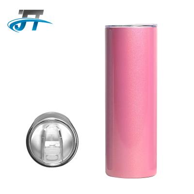 China Viable Wholesale Sublimation Thermos 15oz 20oz 30oz Stainless Steel Lean Tumbler Double Wall Tumbler With Straw for sale