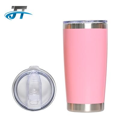 China Wholesale Viable 20oz Insulated Tumbler Travel Coffee Mug Stainless Steel Car Cup Wine Tumbler Cup With Lid for sale