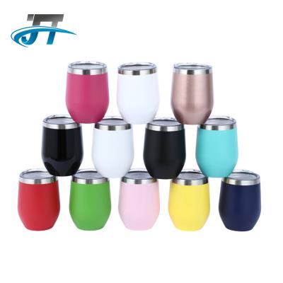 China 2022 Viable Hot Selling 12 Hours Heat And Cold Pad Colored Sublimation 350ml Wine Tumbler With Lid And Straw for sale