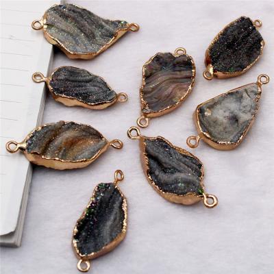 China Fashionable Irregular Natural Agate Necklace Bracelet Galaxy Accessories Pendant Necklace DIY Jewelry for sale