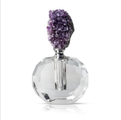 China Pure Crystal Glass Perfume Bottle Living Room Bedroom Group China Amethyst Bottle Fine Decoration for sale