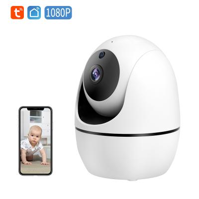 China Vava Tuya smart baby monitor PAN-TILT 1080P night vision baby long range P2P wireless indoor human wifi voice call detection camera monitor for sale