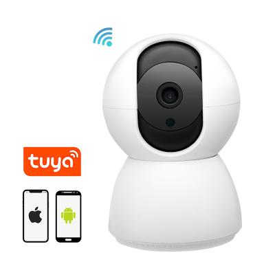 China PAN-TILT tuya indoor smart life detection real night vision wifi crying baby monitor with camera and audio for sale