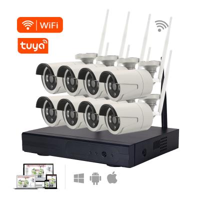 China NIGHT VISION NIGHT VISION wire free surveillance 8ch AI kit detection 8ch detection 8ch wifi tuya wifi security camera left human system for sale