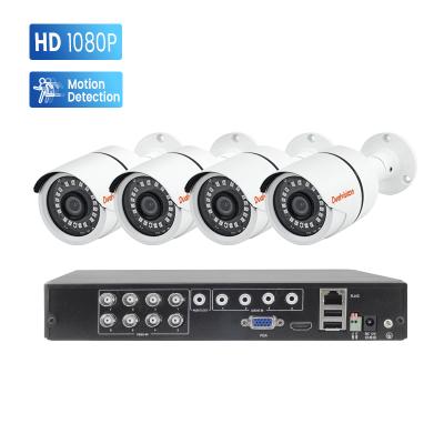 China Two way audio motion detection alarm 4 in one DVR kit cctv 8ch full hd surveillance camera analog dvr system AHD dvr security system for sale