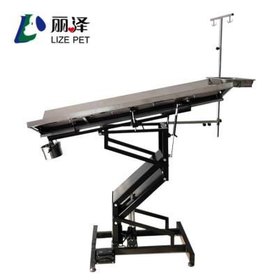 China New Stainless Steel Electric Lift V - Type Pet Operating Table , Veterinary Operating Table for sale