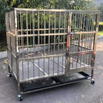 China LIZe110*70*95cm Breathable, High Quality, Multiple Sizes, Foldable Stainless Steel Dog Cage Housing Carrier for sale