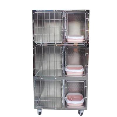 China Breathable Hot - Selling 3 Layer High Grade Stainless Steel Pet Cage Cat Cage, Metal Cat Cage For Cats for sale