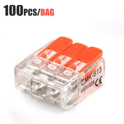 China Electric Power Plug Into Compact Quick Splice Led Strip Lighting Connectors 32A PA66 Hardware Push In Terminal Blocks Quick Pry Up Connectors for sale