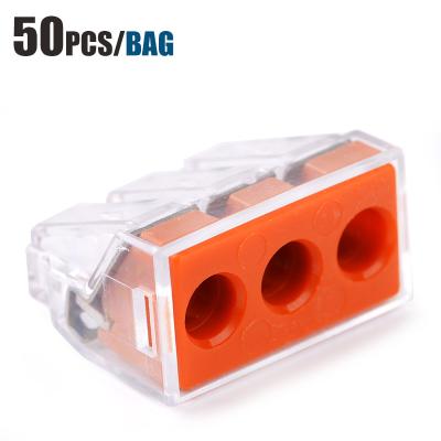 China Electric Power factory supply 3way compact universal push in wire splice connector TB emenda to do fio to do conector for sale