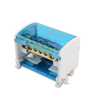 China Factory Direct High Quality JH8207 2 Bar Metal Box Din Rail Bar Terminals Copper Box JINH Power for sale