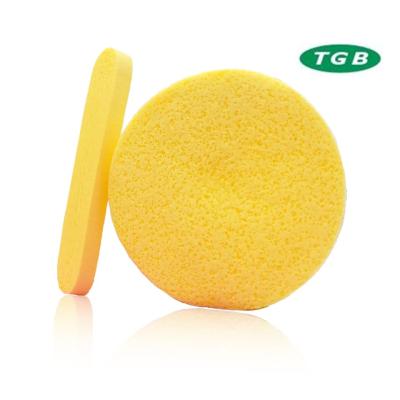 China Eco-Environmental Reusable Round Tablet Facial Massager Protective Skin Care Rubbing Sponge for sale