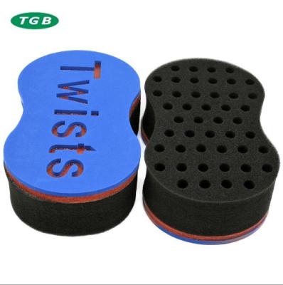 China Locks / Dread / Twists / Waves Hair Loop Sponge Twist Sponge 8 Shape With Holes for sale