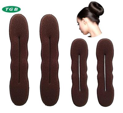 China Quick Easy Sponge Bun Maker Updo Styler Hair Magic Hair Styling Tools Cut Sponge for sale