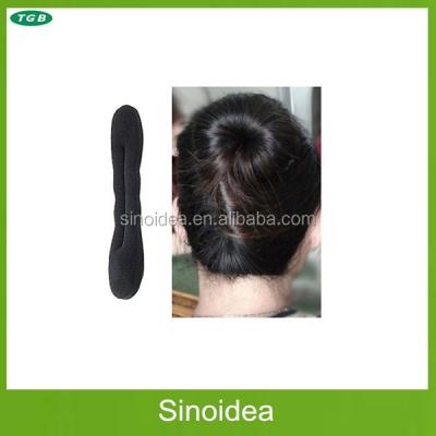 China Wholesale Black Magic Bun Updo Styler 2017 Foam Hair Curl Sponge Products Hair Styling French Donut Bun Maker Clip Roller Twist Tool for sale