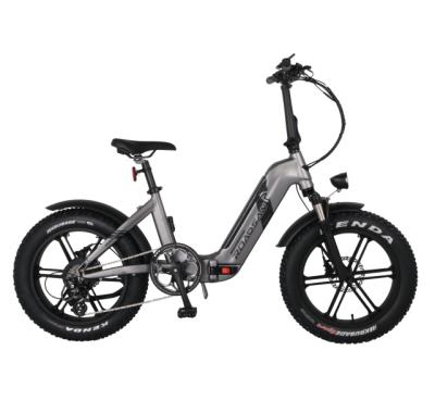 China 500w alloy aluminum fat bicycle 20 inch folding electric bicycle fat tire electric bicycle for sale