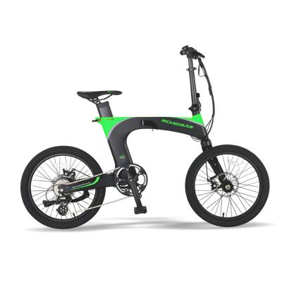 China Electric Bicycle Magnesium Alloy Frame 36v 250w Mini Folding Electric Bike Magnesium Aluminum Alloy 20 Inch Folding Bike for sale