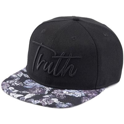 China 3D Embroidery OEM Vintage Snapback Hat Wholesale Custom Logo Custom Snapback Fitted Hats for sale