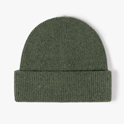 China Cheap COMMON Knit Hats Plain Fisherman Beanies Recycled Acrylic Winter Hat Unisex for sale