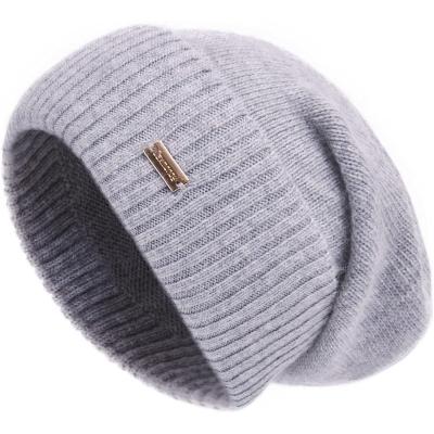 China OEM Custom Slouchy Beanies Logo Cashmere Cuffed Soft Warm Winter Merino Wool COMMON Wholesale Light Beanie for sale