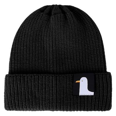 China Wholesale JOINT Hot Sale Beanie Custom Acrylic Cuffed Gray ski caps with custom logo for sale