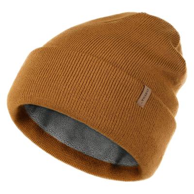 China JOINT High Quality Custom Fleece Lined Soft Warm Winter Hats Women's Beanies With Custom Logo for sale