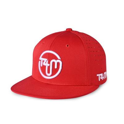 China COMMON Logo Men Women Laser Cut Custom Hole Embroidery Baseball Trucker Breathable Hat Waterproof Quick Dry Fitted Hat for sale