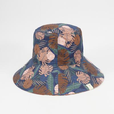 China Custom High Quality Distressed Bucket Hats Cotton Golf Bucket Hat Tie Dyed Print With Twine Summer for sale