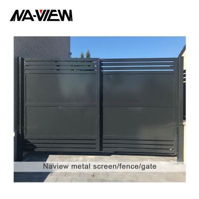 China Guangdong Naview Factory Easily Assembled Aluminum Steel Metal Slat Louver Panels Privacy Slats for sale