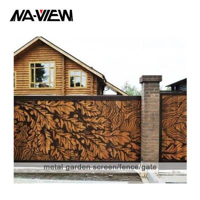 China Easily Assembled Steel Fence House Metal Security Privacy Panels for sale