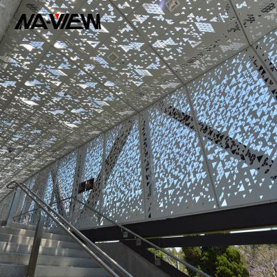 China Building Exterior Metal Wall Facade Exterior Cladding Materials Aluminum Perforated Cladding Panels for sale