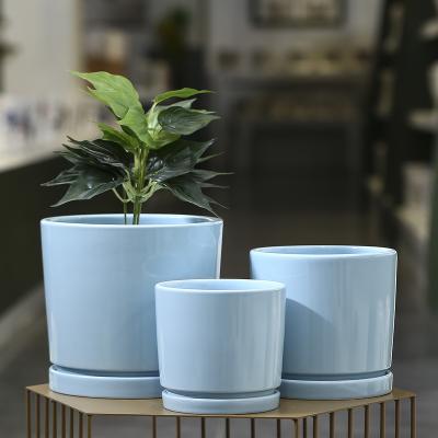 China Wholesale Minimalist Indoor Cheap Modern Large Garden Planter Ceramic Flower Pot for sale