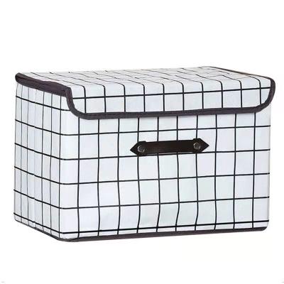 China High Quality Collapsible Nonwoven Fashion Storage Cube Bin Home Decorative Storage Box For Home Organizer For File Storage for sale