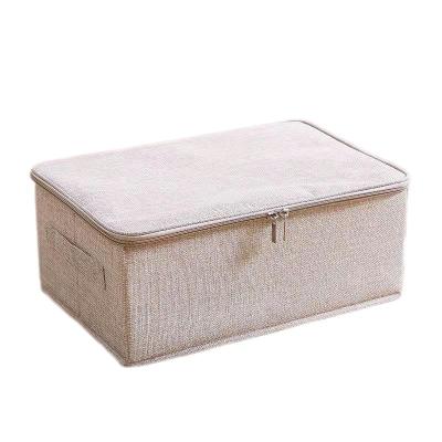 China Fashion Multifunctional Collapsible Cloth Tissue Organizer Packing Storage Box With Handle for sale