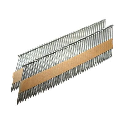 China Smooth D Ring Shank Shank Cut D Head 30 34 And 28 Degree Paper Assembled Framing Nail for sale