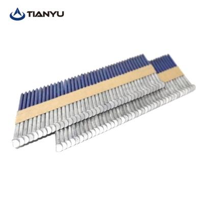 China 34 Degree D Flat Head Cut Head Paper Strip Frame Nailsfor Wooden House Construction for sale