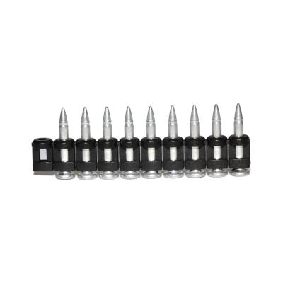 China 2.7*25mm Plastic Assembled Flat Step Leg Pinch Concrete Nails for sale